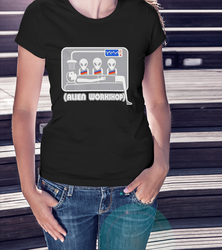 Victor Wembanyama Alien Workshop UFO Basketball Experiment T-Shirt