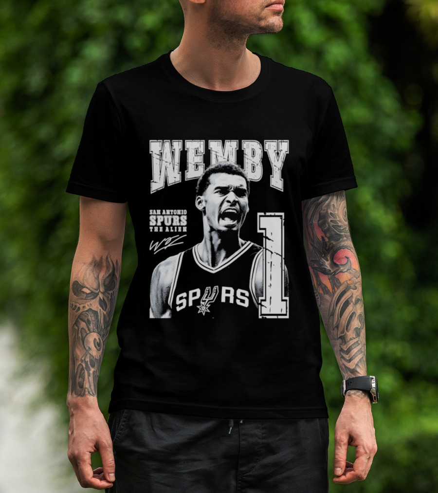 Wemby San Antonio Spurs The Alien 1 Victor Wembanyama Basketball T-Shirt