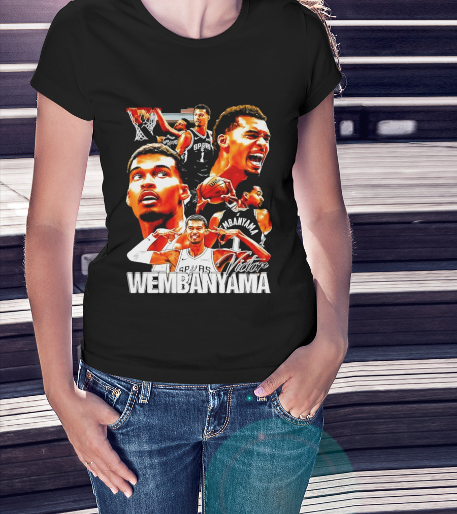 Victor Wembanyama Spurs Basketball Hero Collection T-Shirt