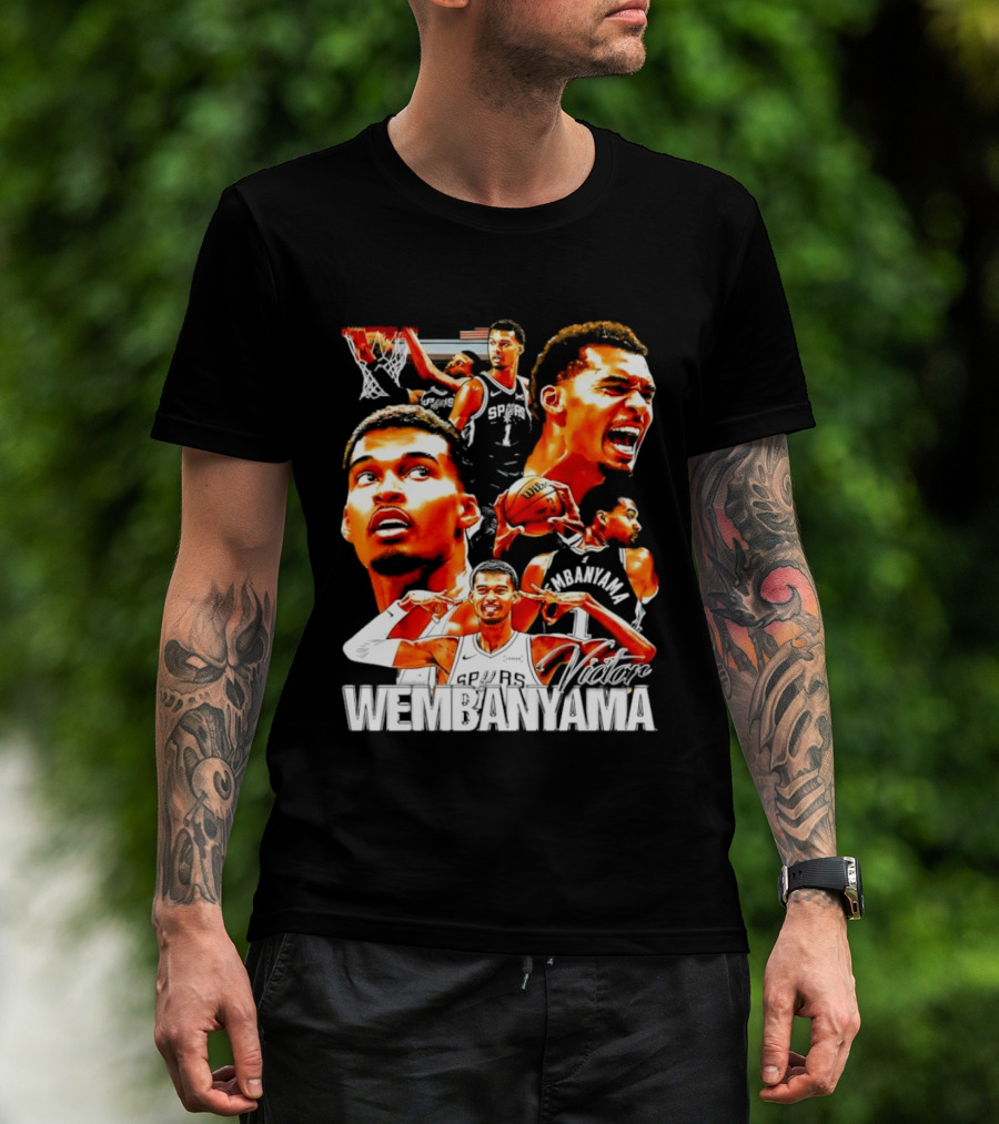Victor Wembanyama Spurs Basketball Hero Collection T-Shirt