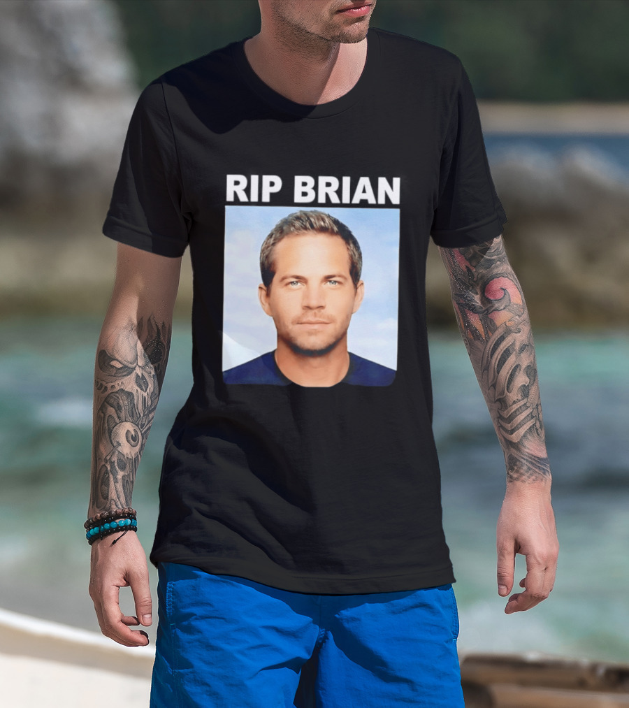 RIP Brian Vin Diesel Tribute Paul Walker Memorial T-Shirt