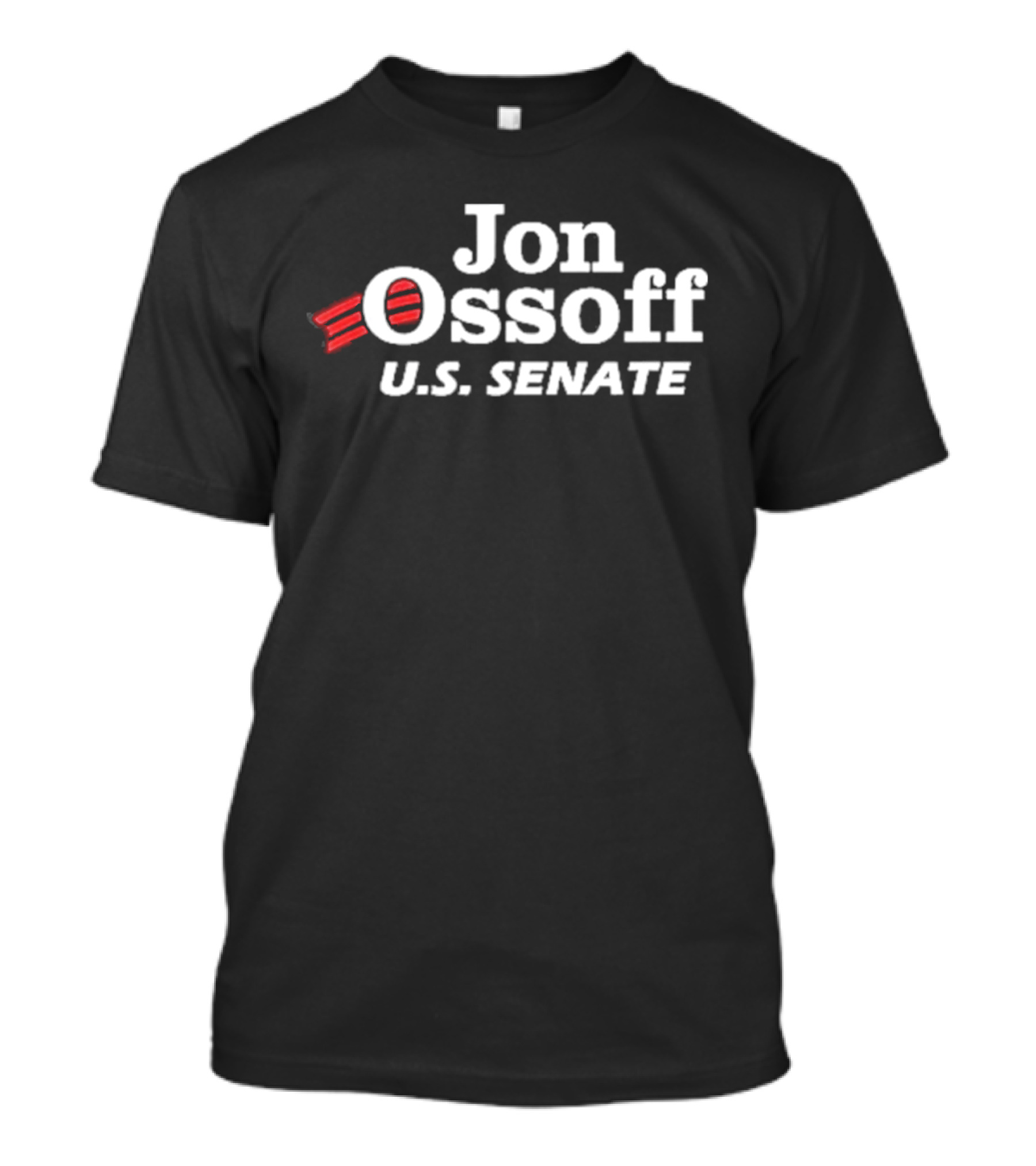 Jon Ossoff U.S. Senate Vote Text With Stripes T-Shirt
