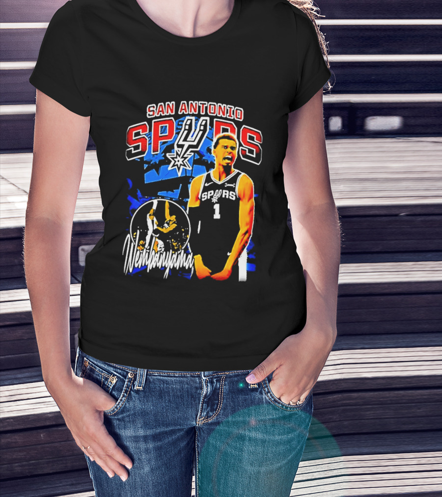 San Antonio Spurs Wembanyama Victor NBA Basketball Player T-Shirt