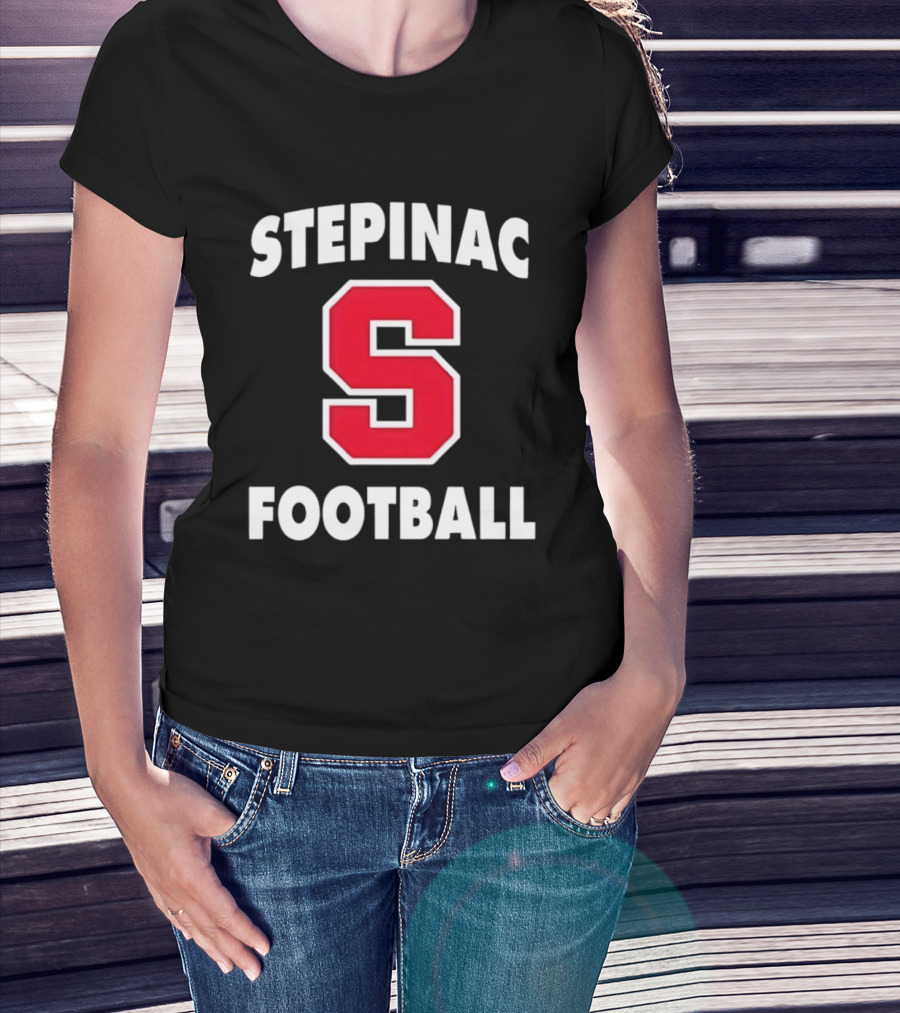 Stepinac Football Red S Bold Lettering T-Shirt