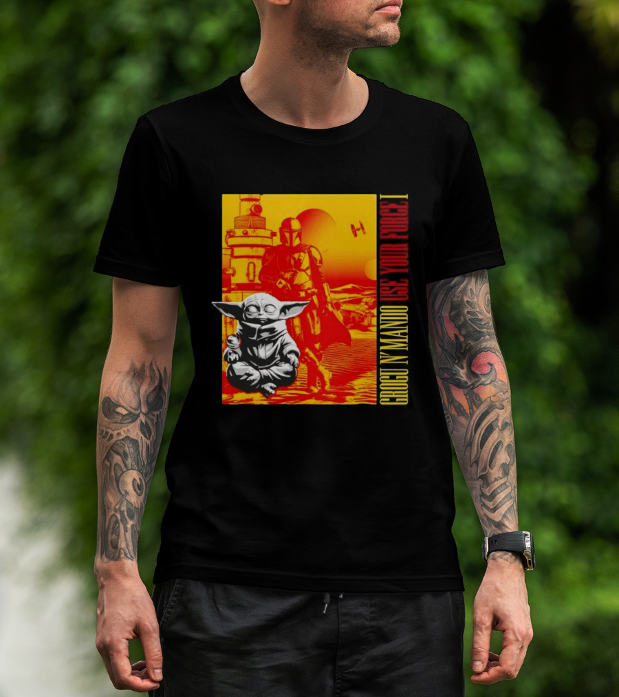 Grogu N' Mando Use Your Force I Star Wars Adventure T-Shirt