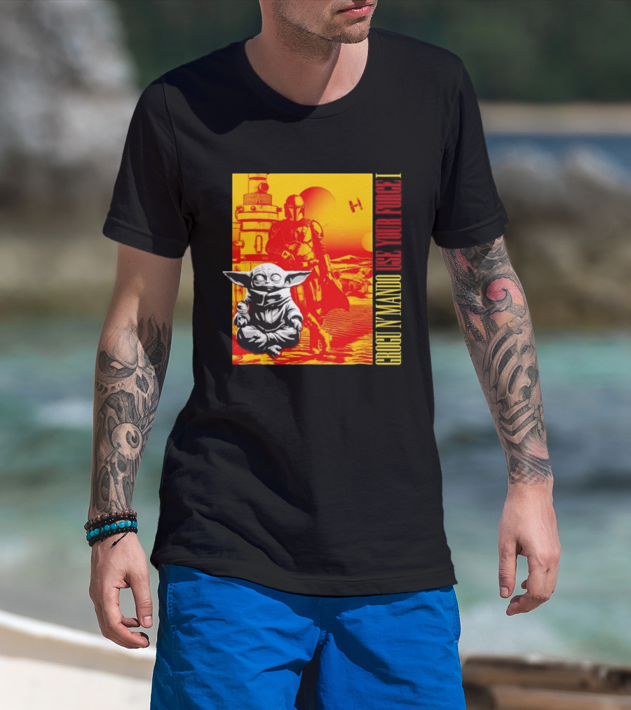 Grogu N' Mando Use Your Force I Star Wars Adventure T-Shirt