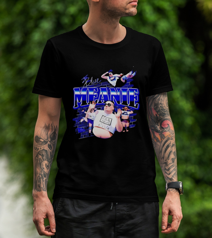 The Blue Meanie Brian Heffron Wrestling T-Shirt