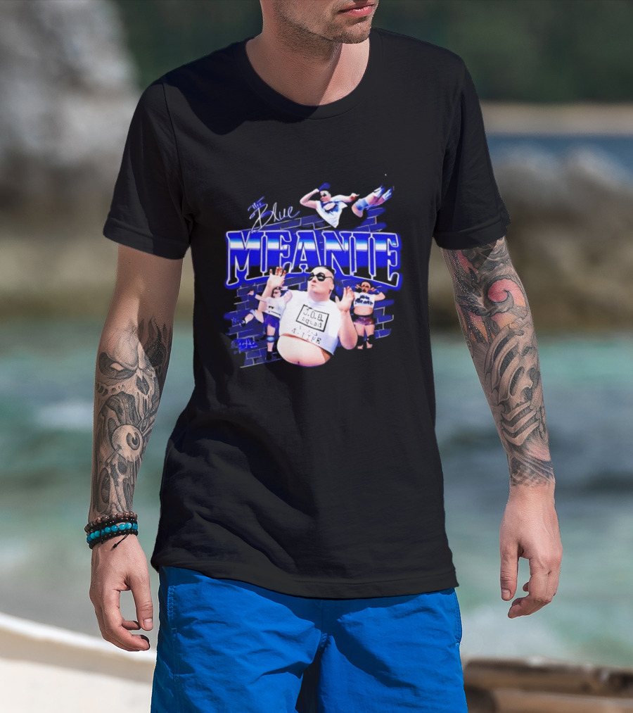 The Blue Meanie Brian Heffron Wrestling T-Shirt