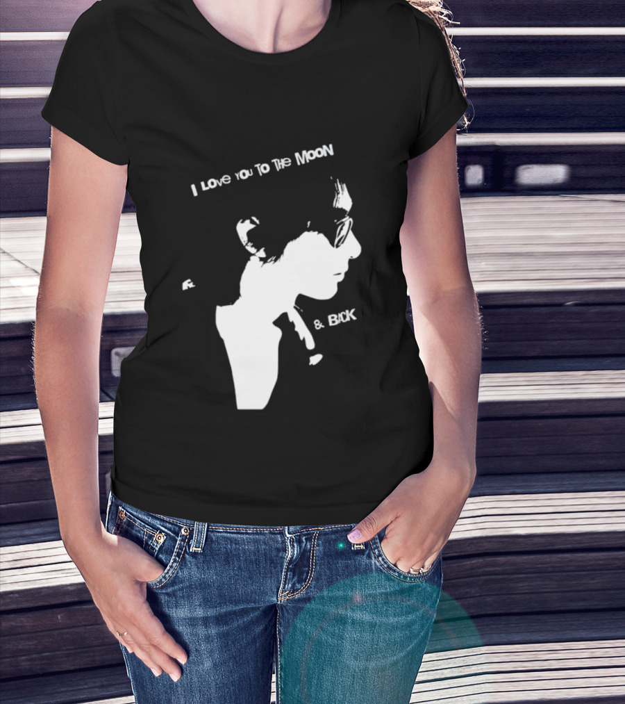 I Love You To The Moon And Back Romantic Expression T-Shirt