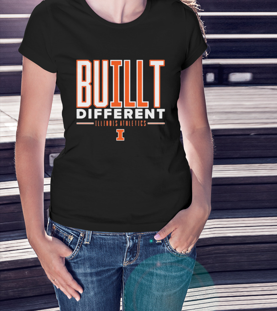 BuILLt Different Illinois Athletics I T-Shirt