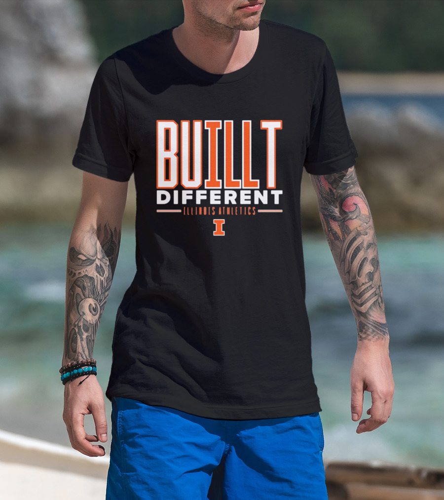BuILLt Different Illinois Athletics I T-Shirt