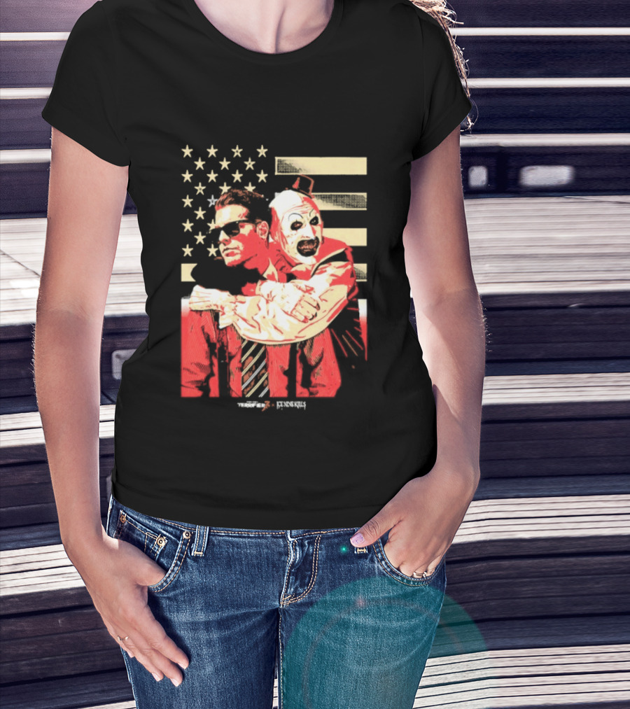 Ice Nine Kills Spencer Clown American Flag Horror Aesthetic T-Shirt
