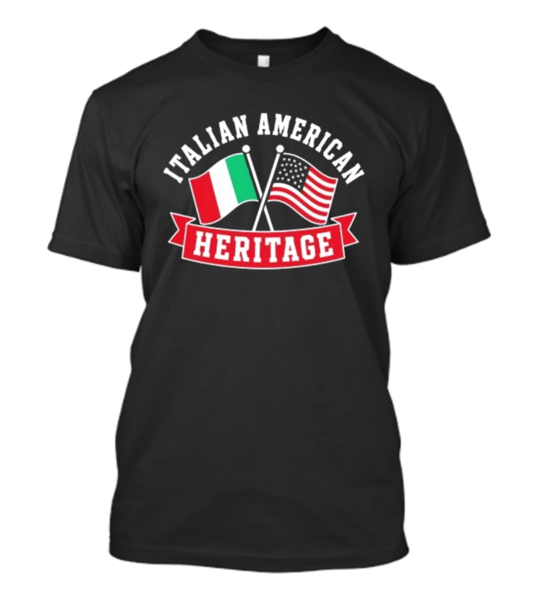 Italian American Heritage Flags United: Celebrating Cultural Pride T-Shirt