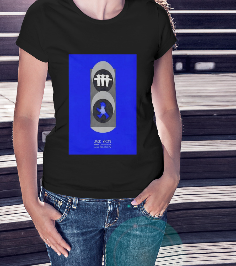 Jack White Berlin Columbiahalle June 4 2026 Ampelmann Traffic Light Icon Concert 8PM T-Shirt