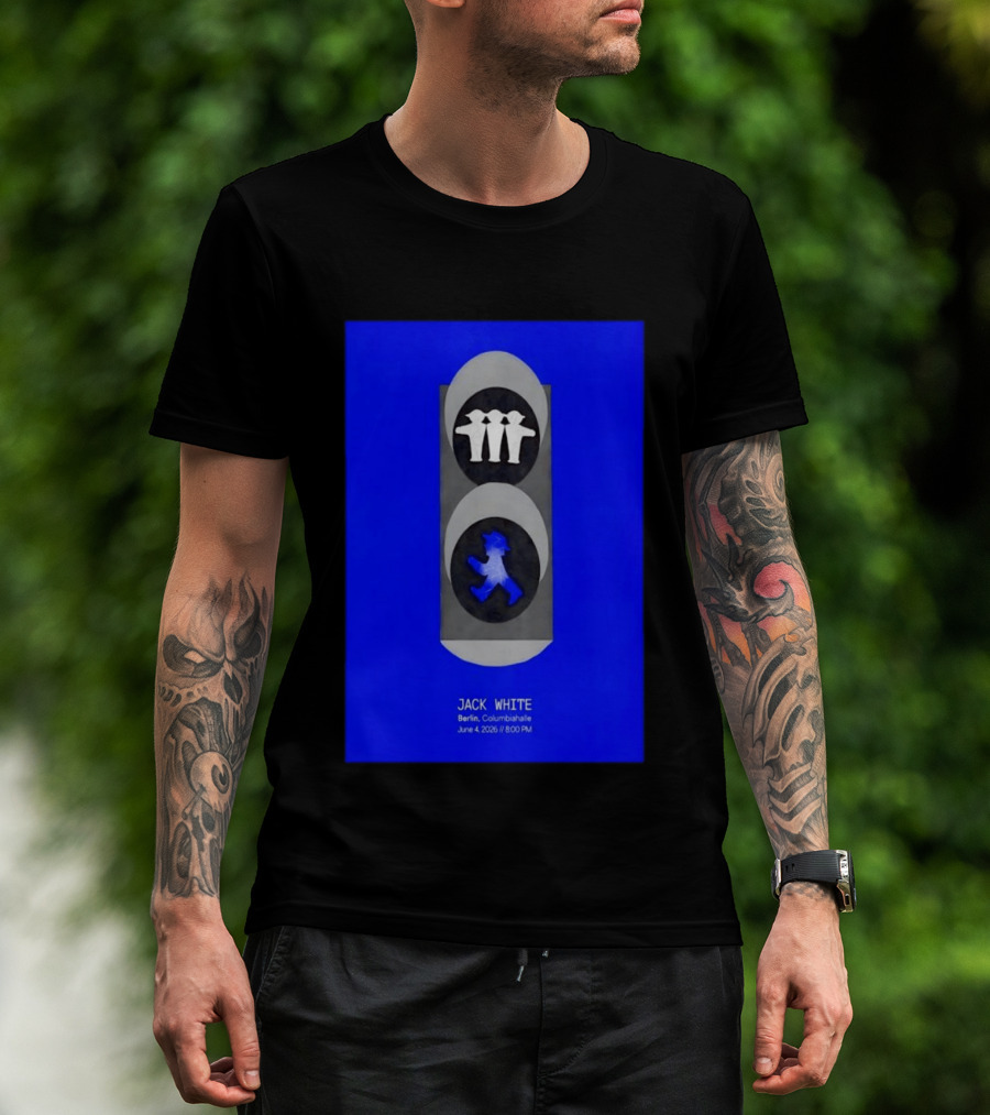 Jack White Berlin Columbiahalle June 4 2026 Ampelmann Traffic Light Icon Concert 8PM T-Shirt