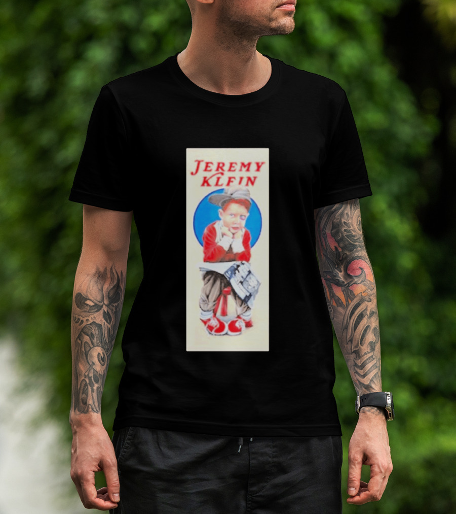 Jeremy Klein World Industries Kid Sitting On Stool T-Shirt