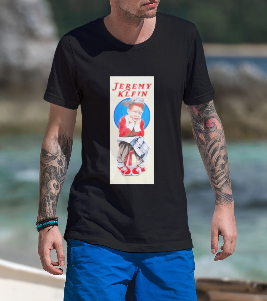 Jeremy Klein World Industries Kid Sitting On Stool T-Shirt