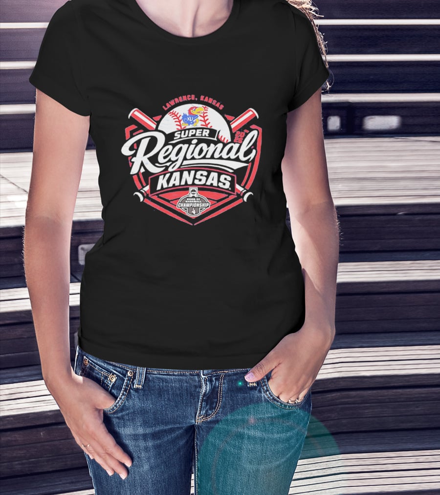 Lawrence Kansas Jayhawks 2026 Super Regional Baseball Event T-Shirt