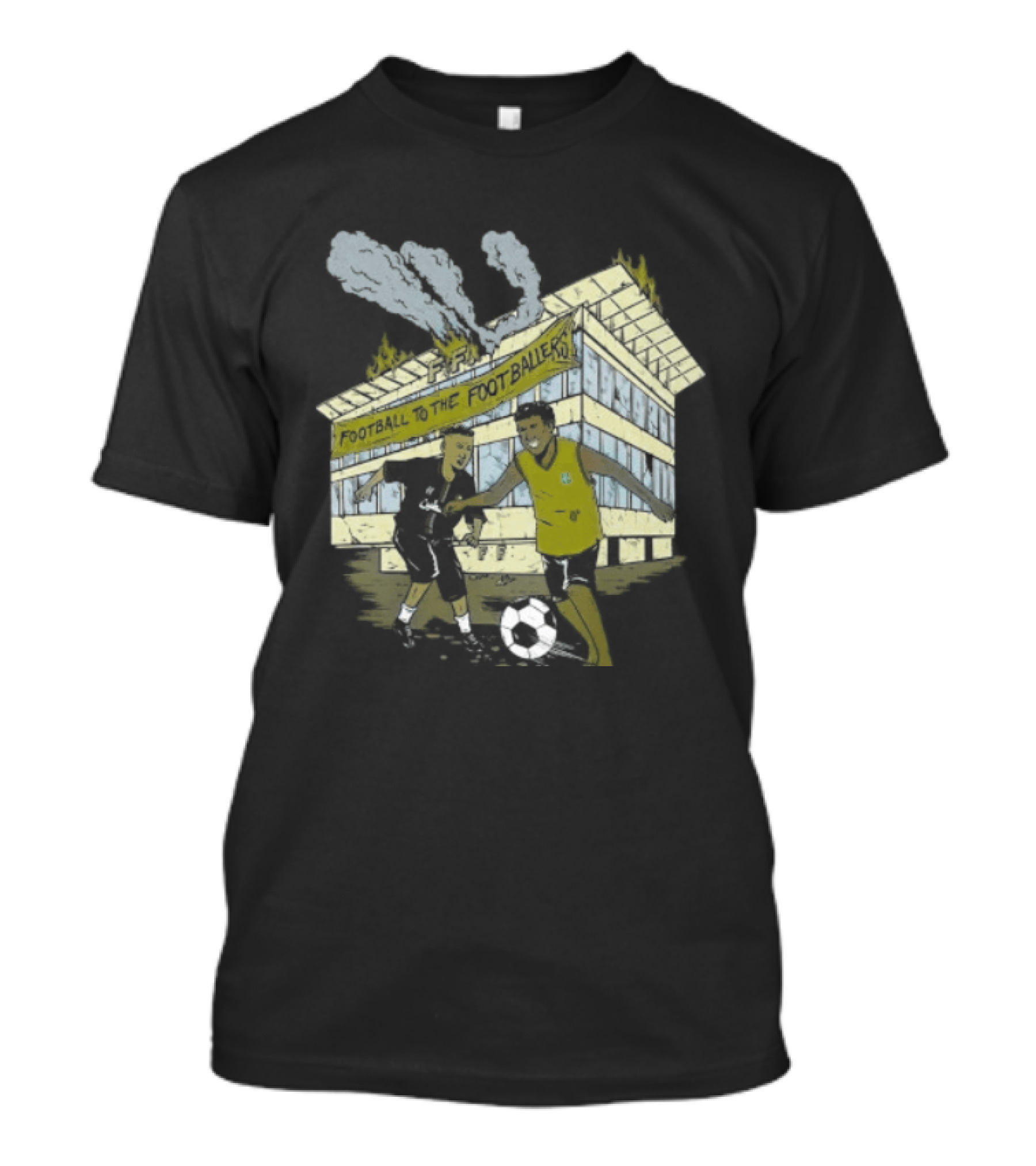 Football To The Footballers Players Soccer Stadium Scene T-Shirt