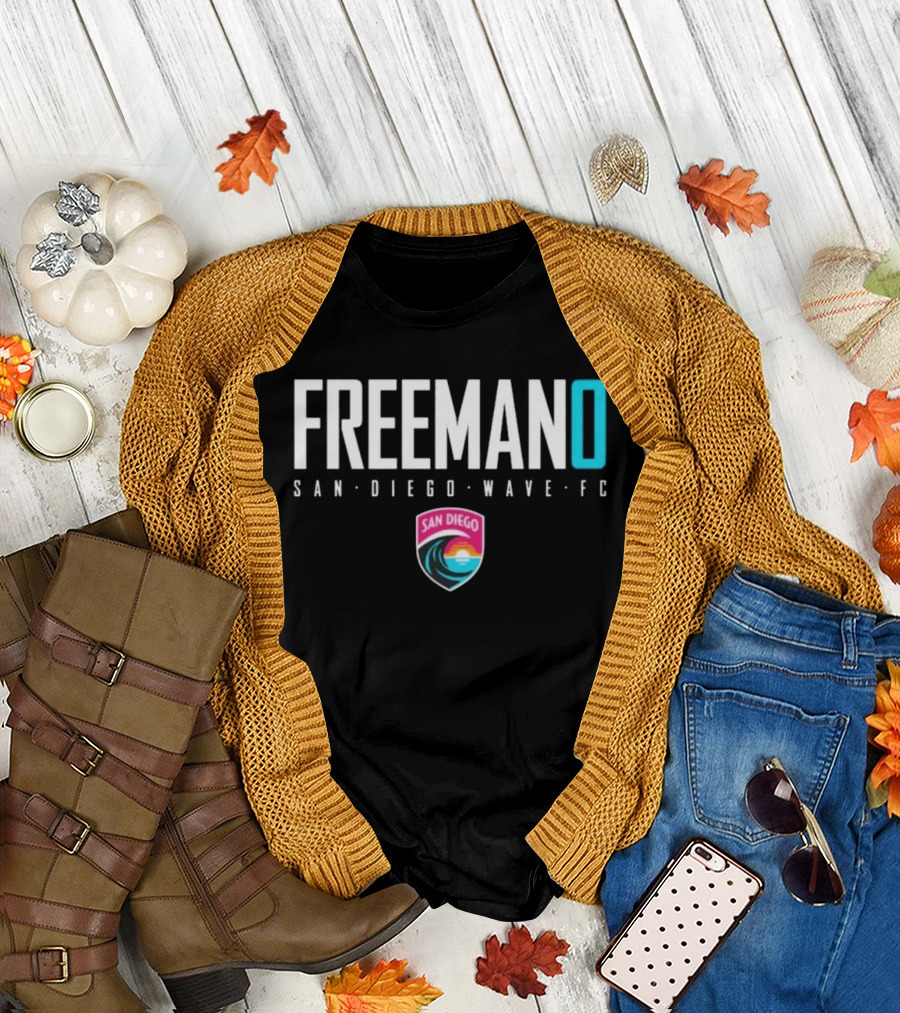 Freeman San Diego Wave FC NWSL Soccer Player Sarah Freeman T-Shirt
