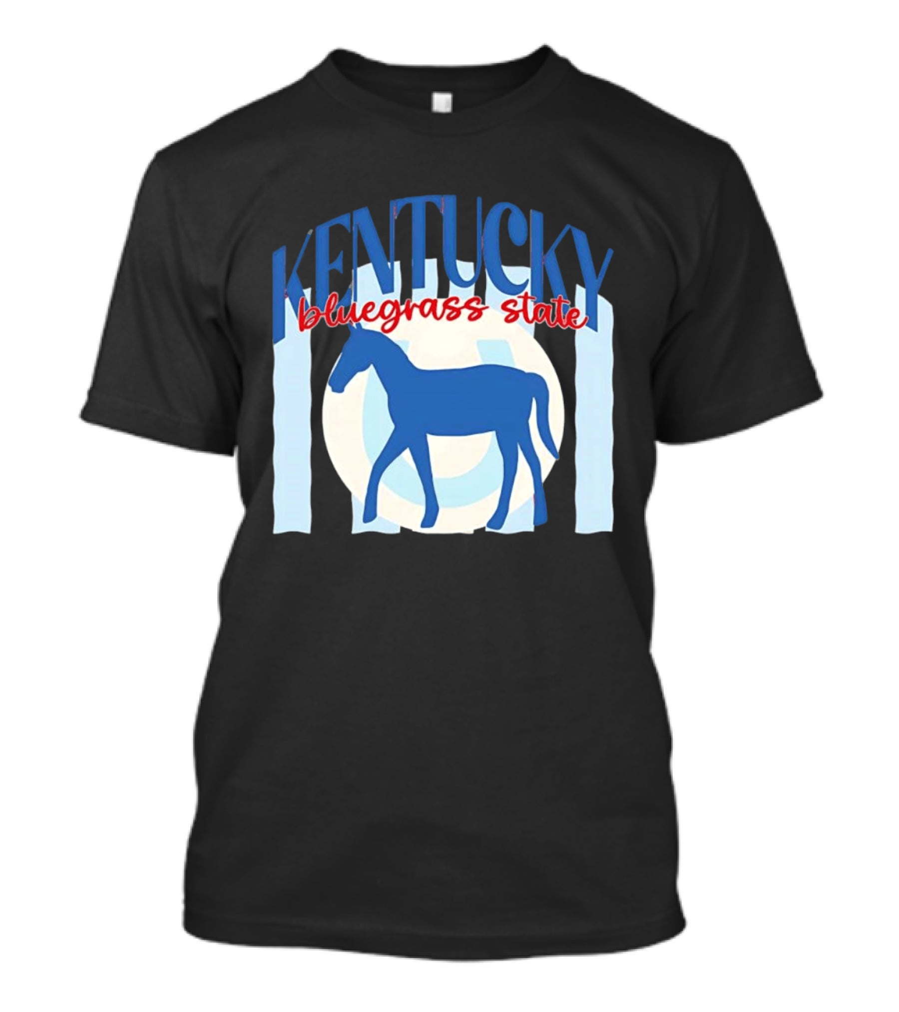 Kentucky Bluegrass State Horse Horseshoe T-Shirt