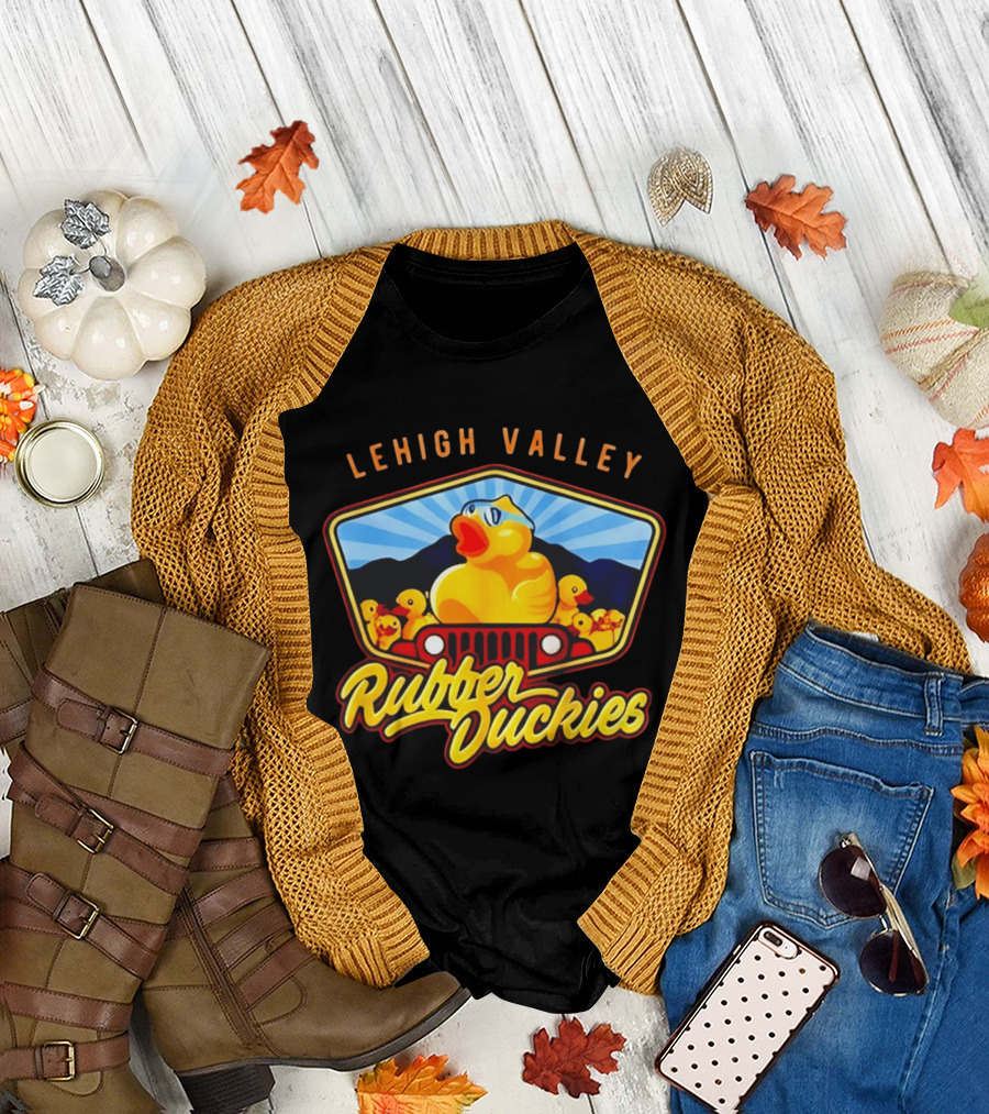 Lehigh Valley IronPigs Rubber Duckies Jeep T-Shirt