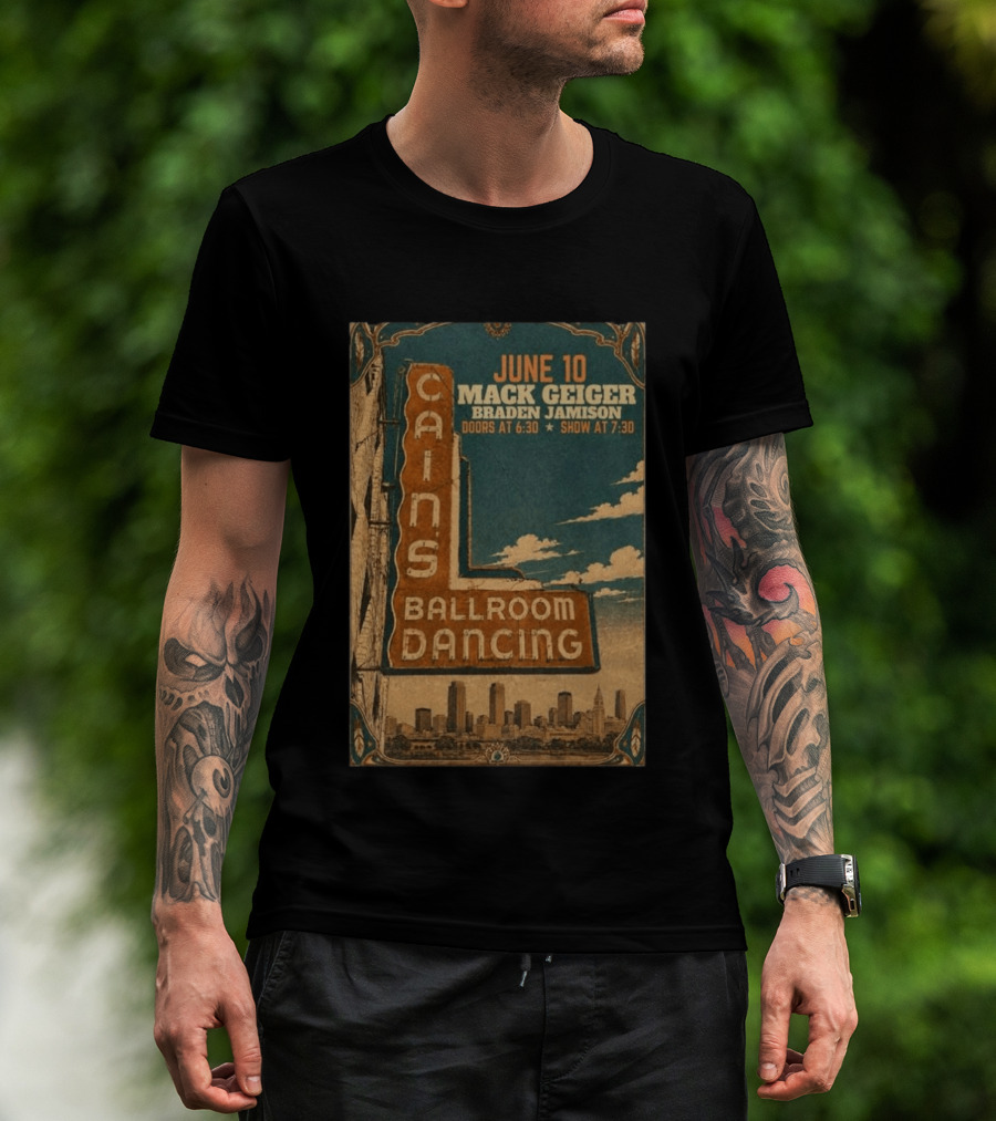 June 10 Mack Geiger Cains Ballroom Dancing Braden Jamison T-Shirt