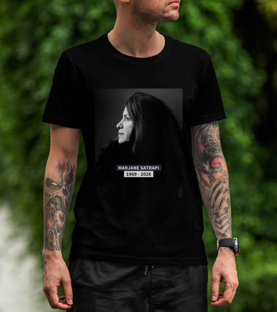 Marjane Satrapi 1969 2026 Impactful Black And White Profile T-Shirt