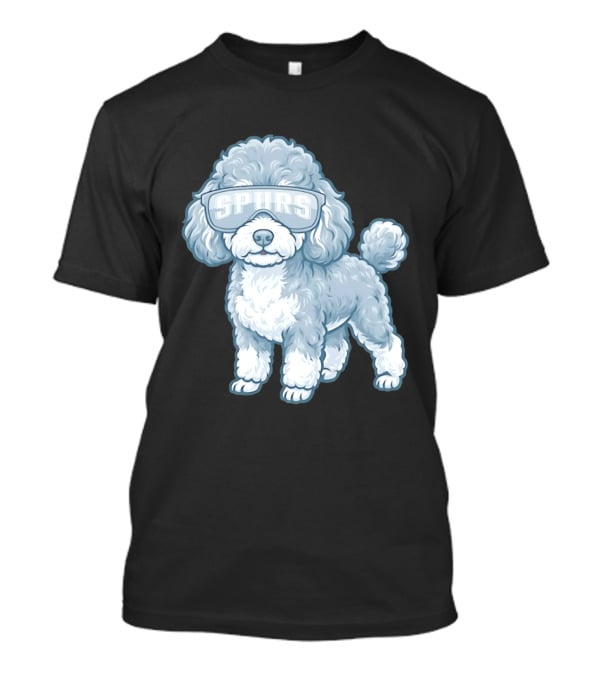 San Antonio Spurs Teacup Poodle With Goggles T-Shirt