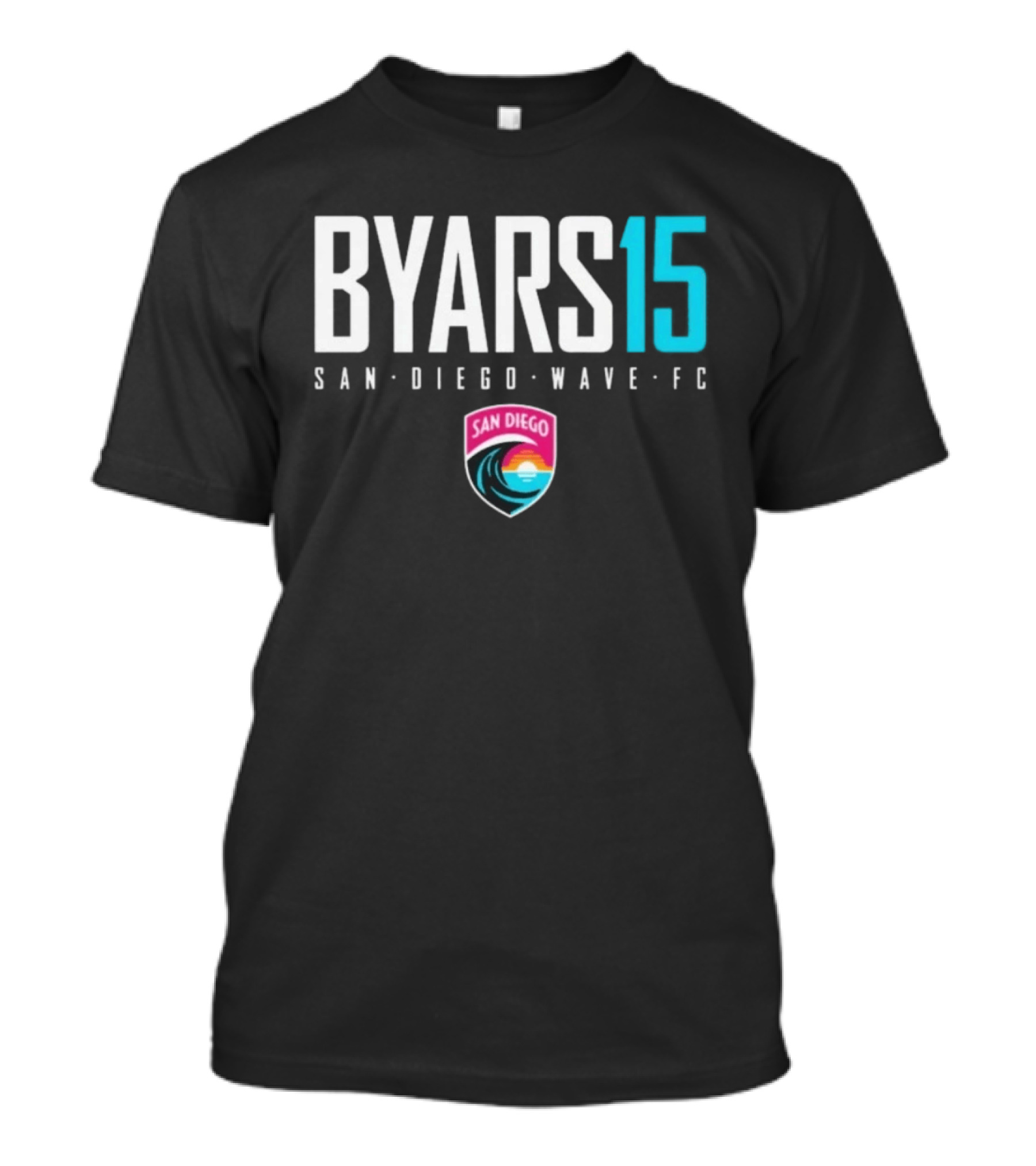 Byars 15 San Diego Wave FC National Women's Soccer League T-Shirt