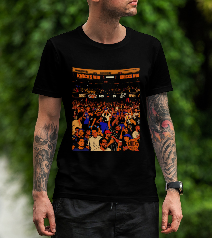 New York Knicks Win 105 95 One City One Team One Dream Energy T-Shirt