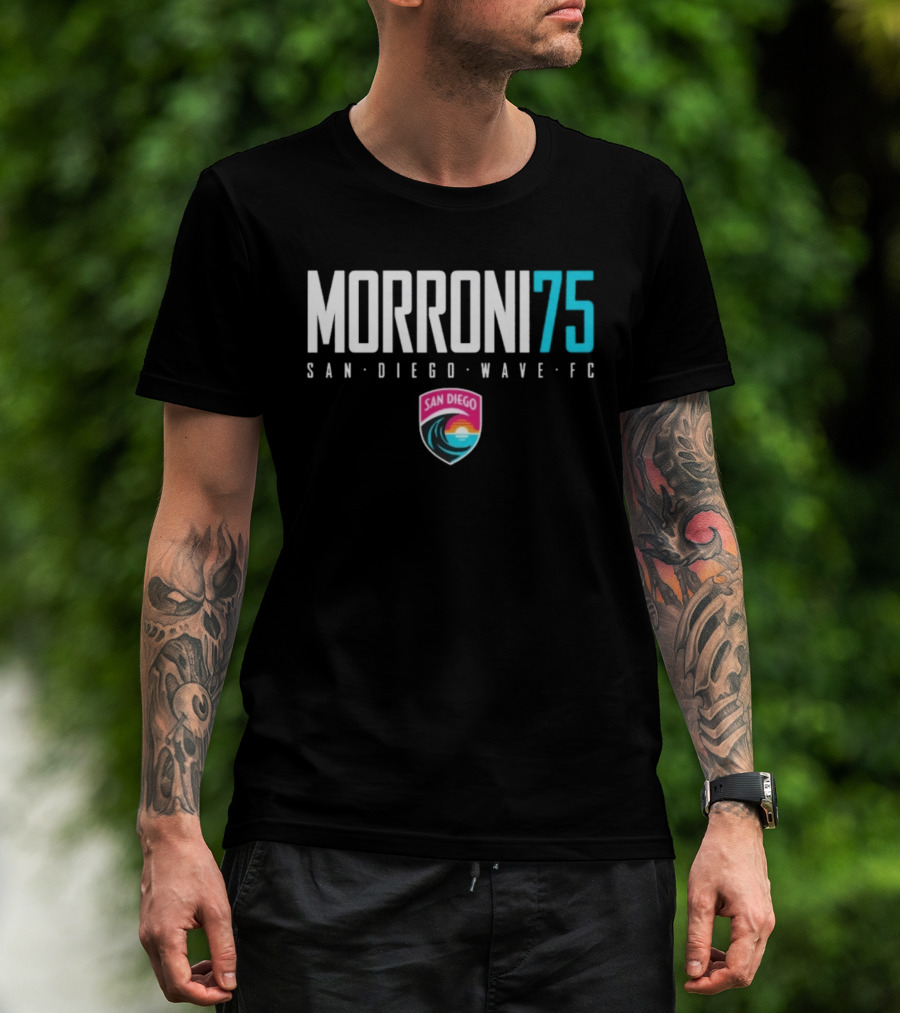San Diego Wave FC Morroni 75 Soccer Team T-Shirt