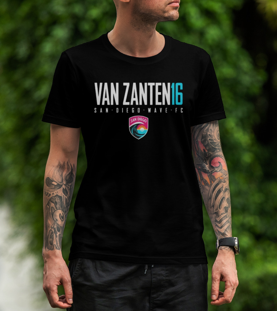 Van Zanten 16 San Diego Wave FC NWSL Soccer T-Shirt