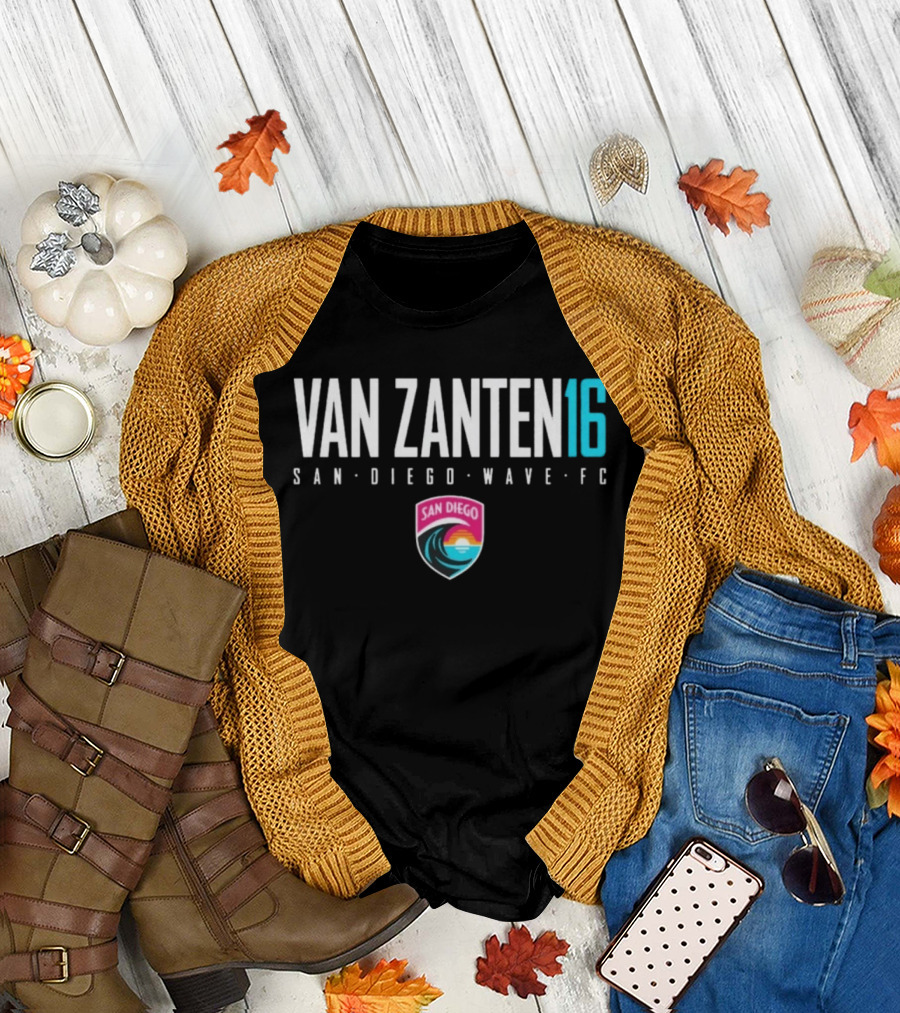 Van Zanten 16 San Diego Wave FC NWSL Soccer T-Shirt