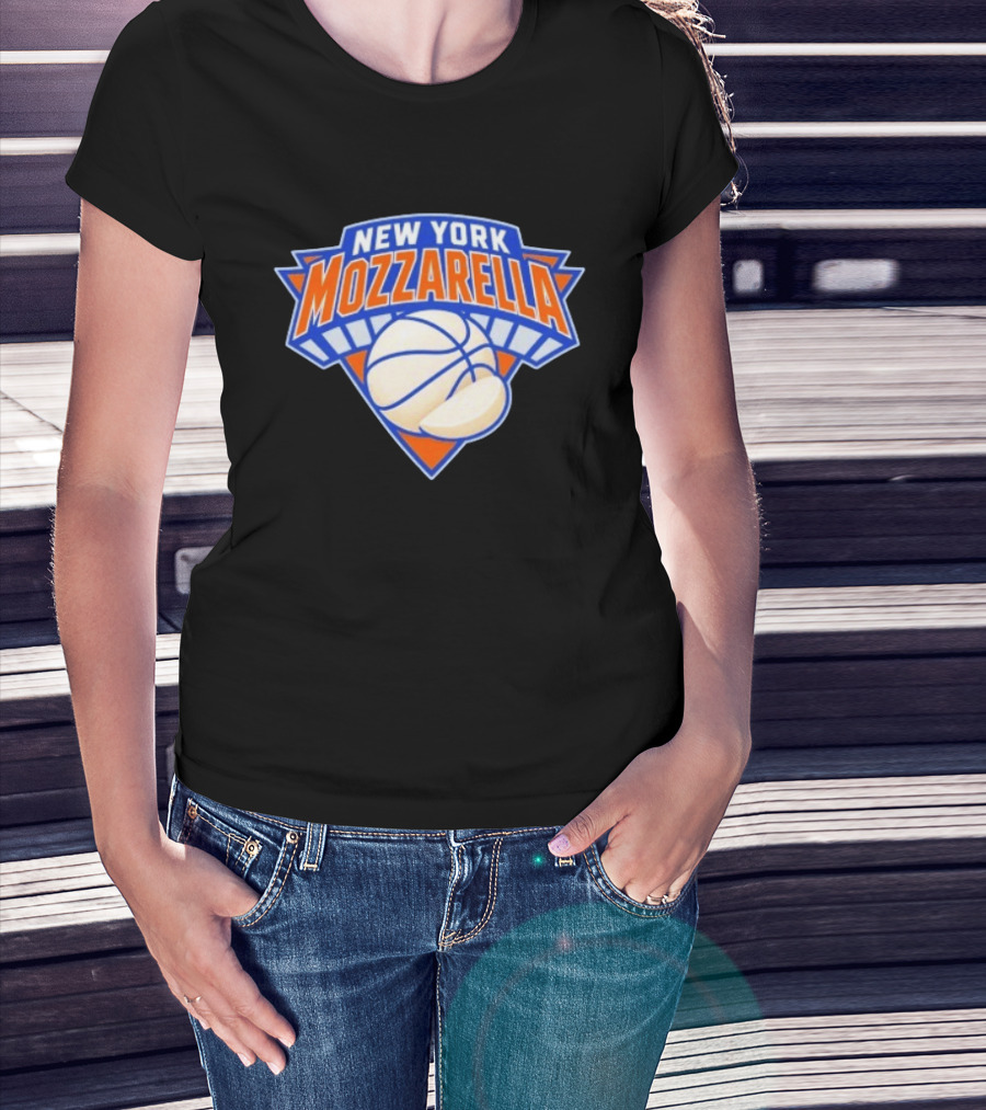 New York Mozzarella Basketball NY Knicks T-Shirt