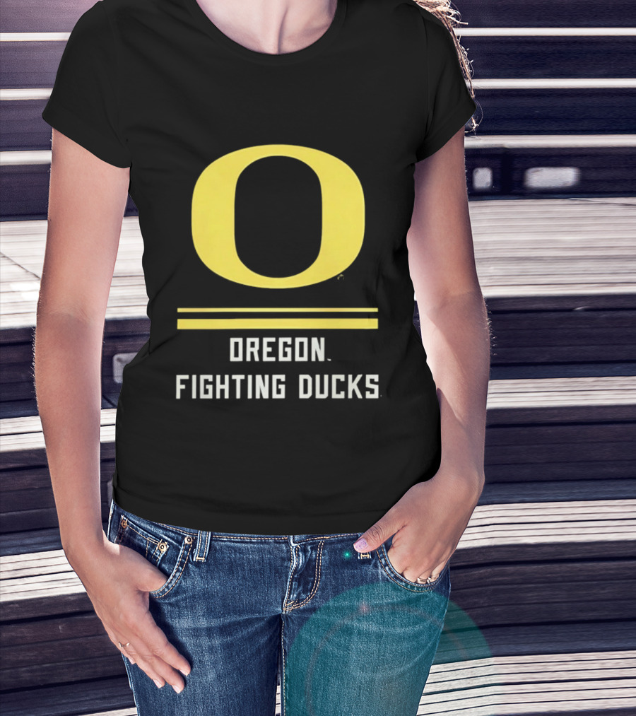 Oregon Fighting Ducks Yellow O T-Shirt