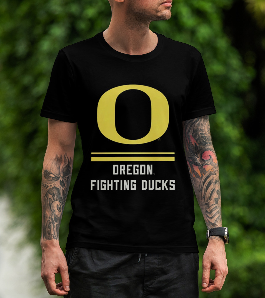 Oregon Fighting Ducks Yellow O T-Shirt