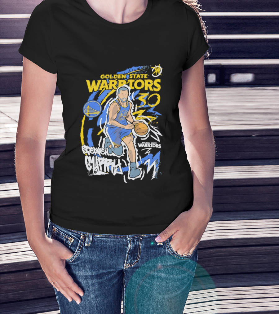 Golden State Warriors Stephen Curry 30 Basketball Player T-Shirt