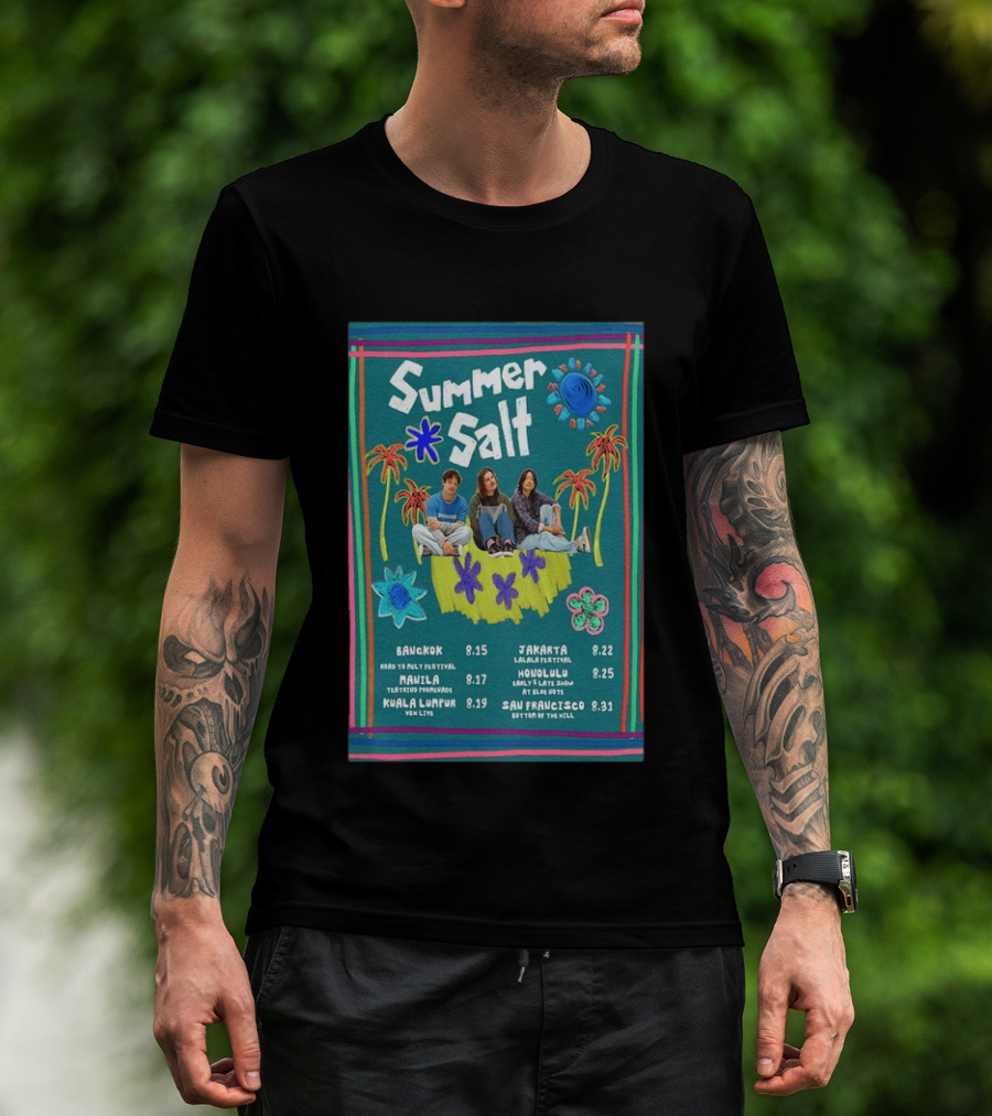 Summer Salt World Tour 2026 Bangkok Manila Kuala Lumpur Jakarta Honolulu San Francisco T-Shirt