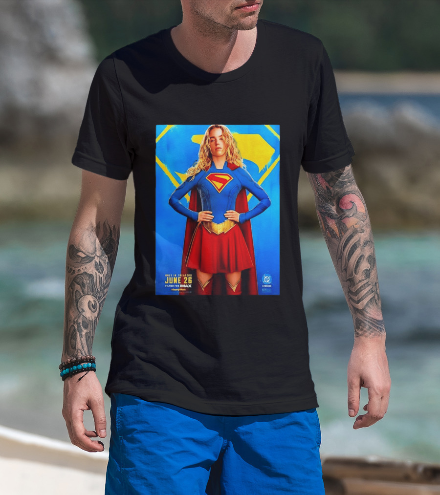 DC Studios Supergirl Movie June 26 Theaters Imax T-Shirt