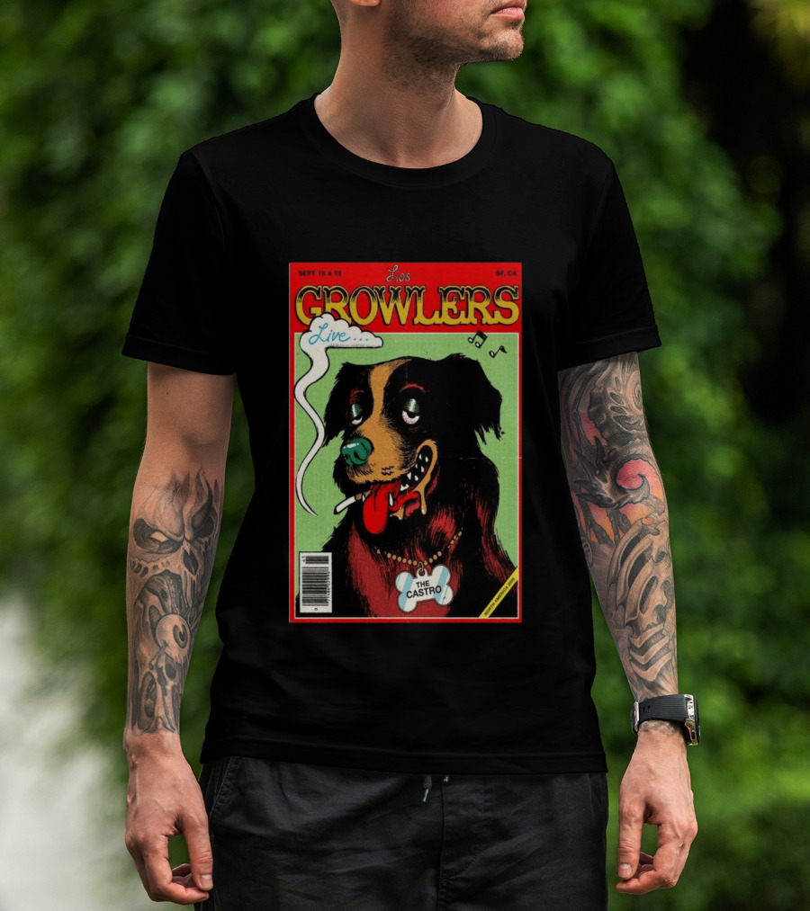 Los Growlers Live Sept 18 19 2026 San Francisco CA The Castro Theatre Dog T-Shirt