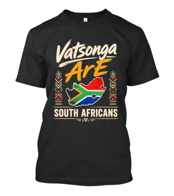 Vatsonga Are Proud South Africans Flag Map T-Shirt