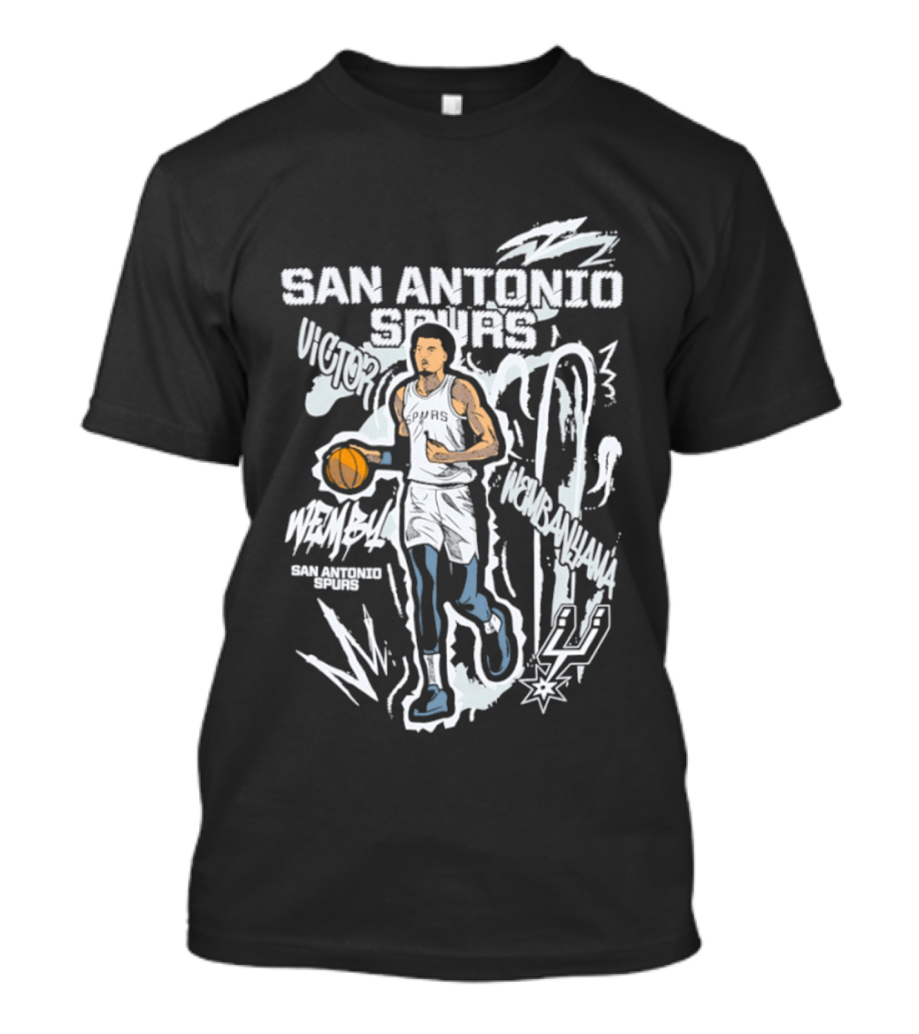 San Antonio Spurs Victor Wembanyama Basketball Player Wemby 22 T-Shirt