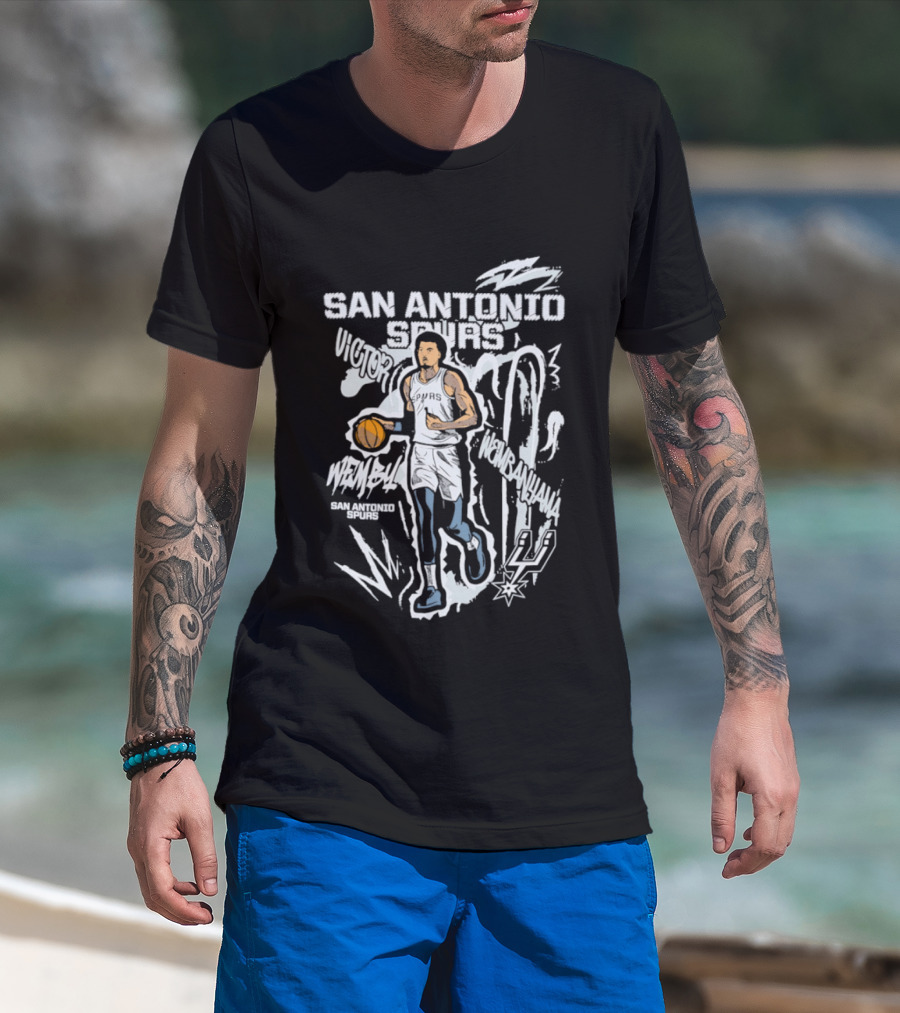 San Antonio Spurs Victor Wembanyama Basketball Player Wemby 22 T-Shirt