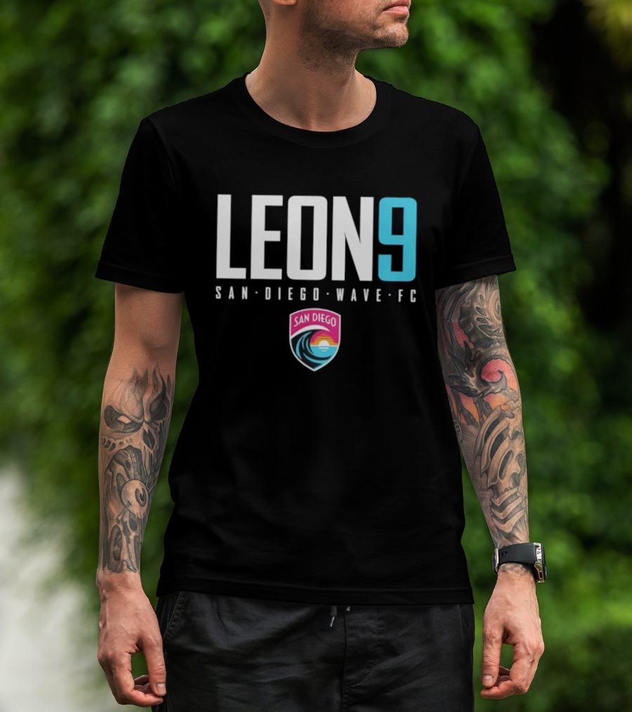 Adriana Leon 9 San Diego Wave FC T-Shirt