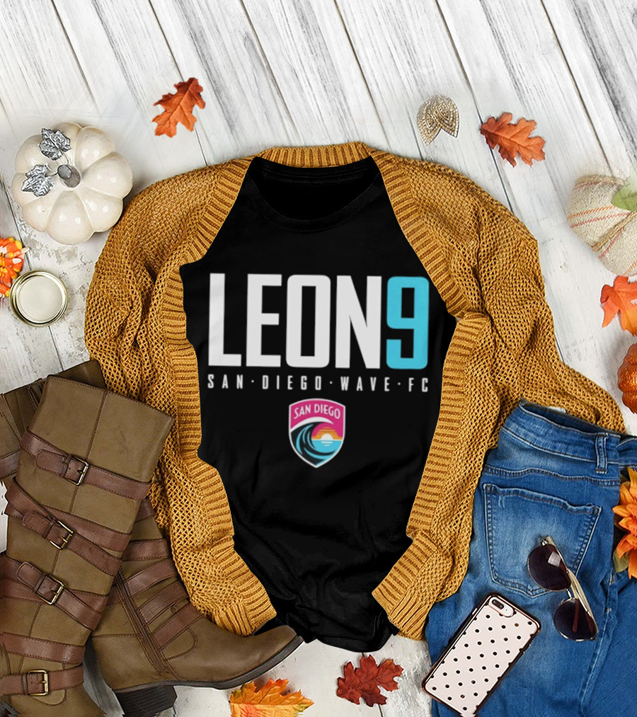 Adriana Leon 9 San Diego Wave FC T-Shirt