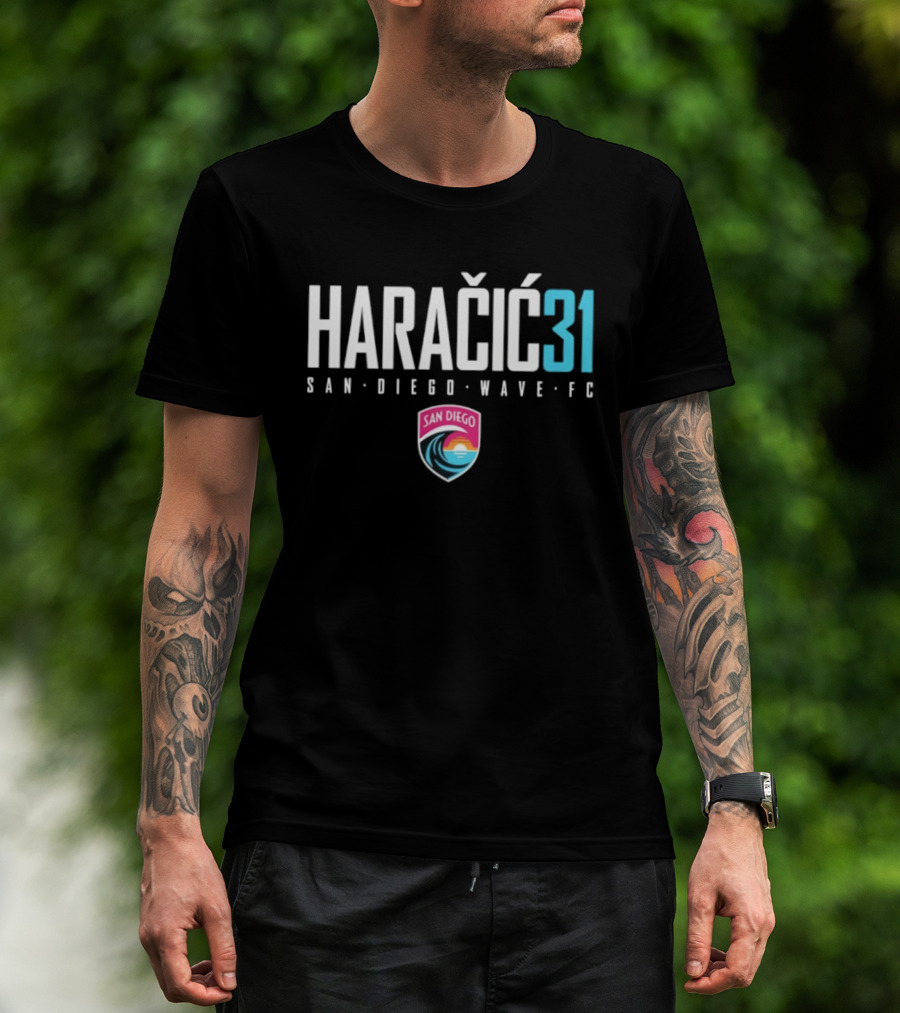 HARACIC 31 San Diego Wave FC Soccer Team Fan Gear Collection T-Shirt