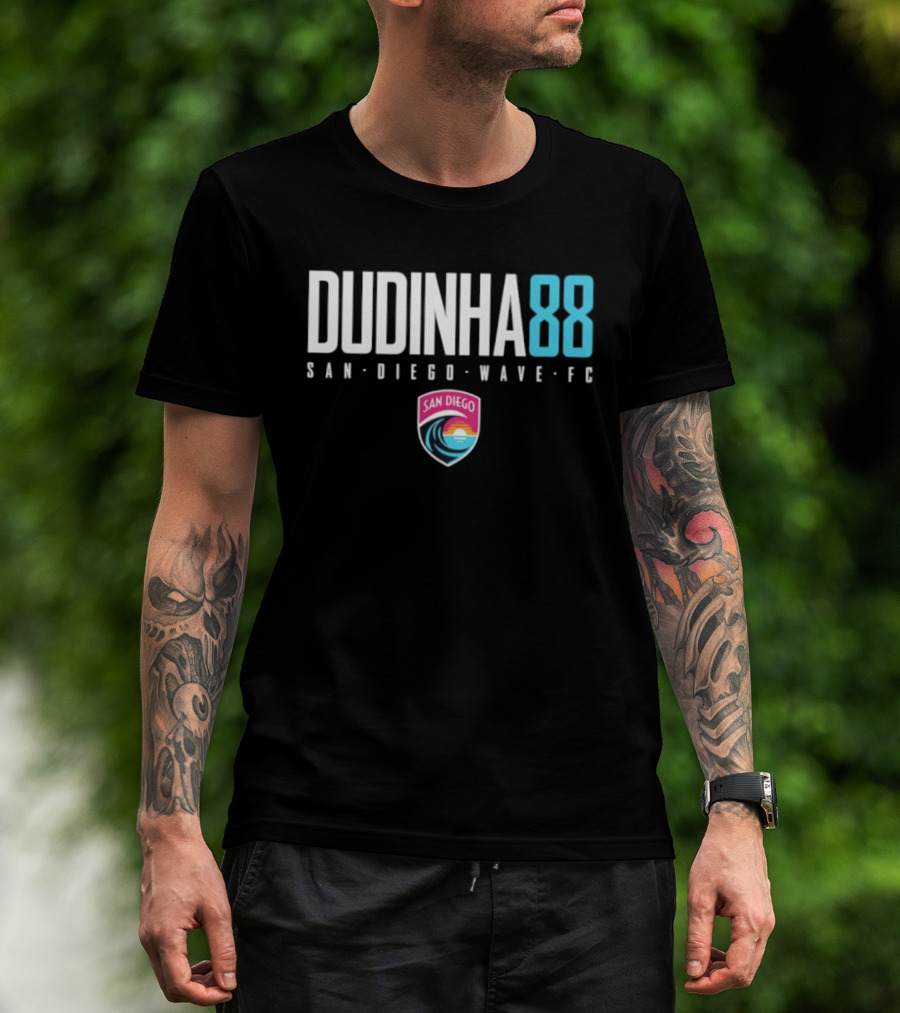 Dudinha 88 San Diego Wave FC Fan Gear Soccer Team T-Shirt