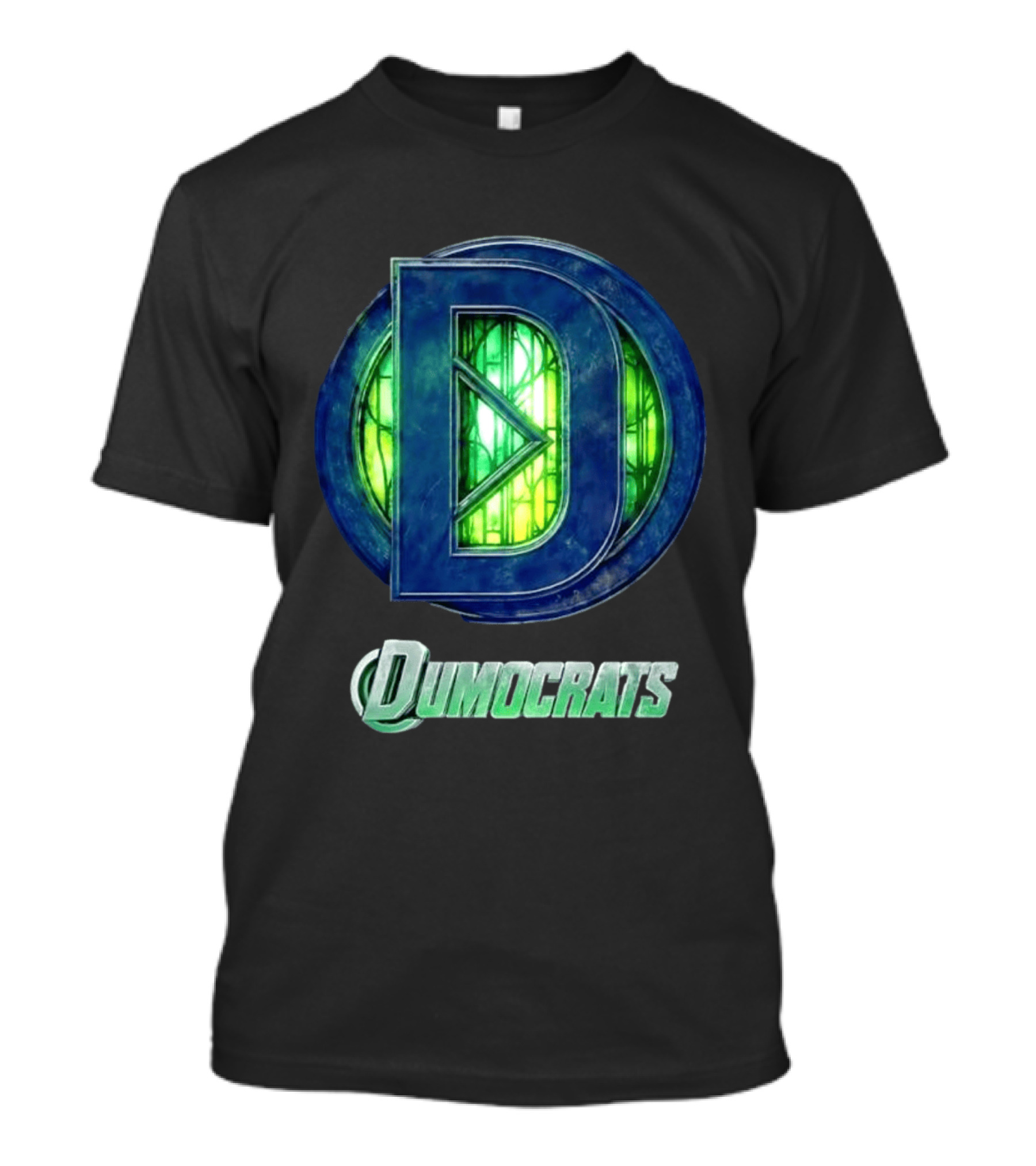 Dumocrats Political D Symbol Green Glass T-Shirt
