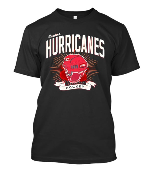 Carolina Hurricanes Red Helmet Hockey T-Shirt